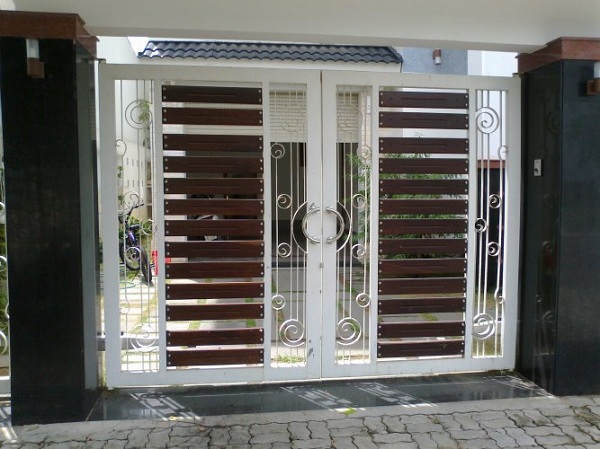 Cổng sắt hộp 2 cánh đẹp Đà Nẵng